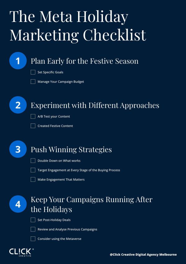 A Holiday Marketing Checklist From Meta 2024 Holiday Marketing Guidelines | Click Creative Digital Agency